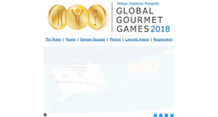 Desktop Screenshot of globalgourmetgames.org