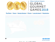 Tablet Screenshot of globalgourmetgames.org